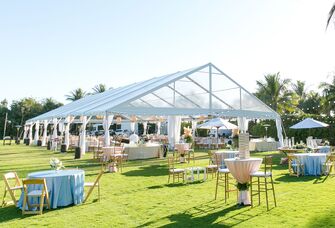 Outdoor tent wedding