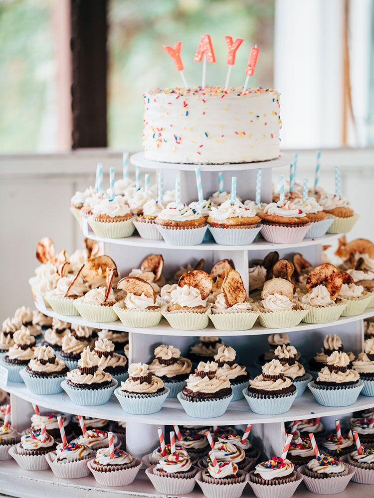 cupcake tower dessert buffet