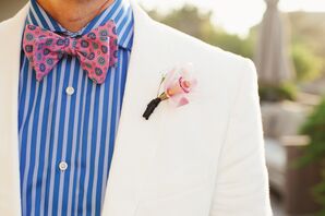 Pink Orchid Boutonniere
