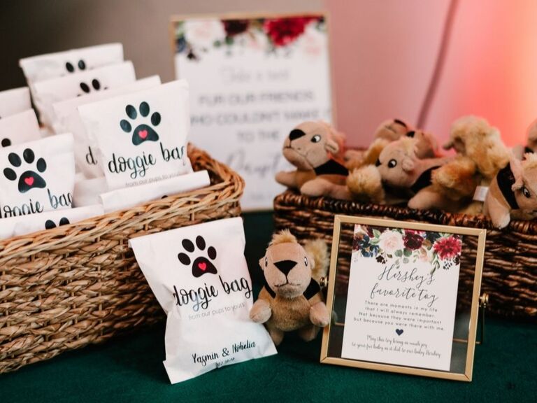 dog treat wedding favors