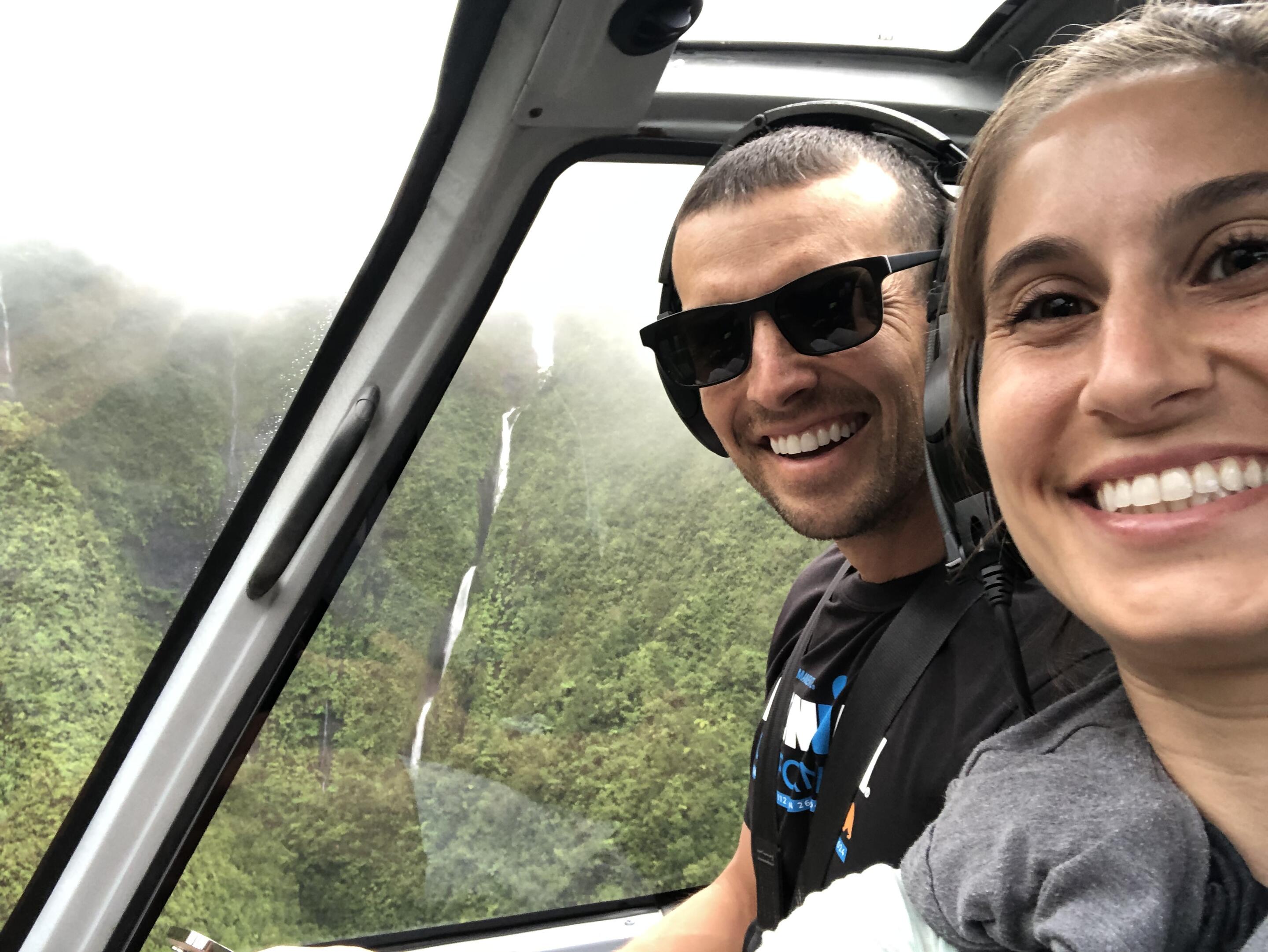 Third anniversary trip back to Hawai’i (Lauren’s first helicopter ride)