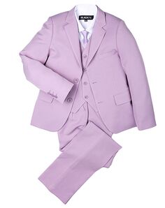 BLACKTIE "Liam" Lavender Suit (5-Piece Set) Flower Girl Dress and Ring Bearer Outfit