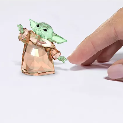Baby Yoda from Star Wars crystal ornament traditional 15-year anniversary gift