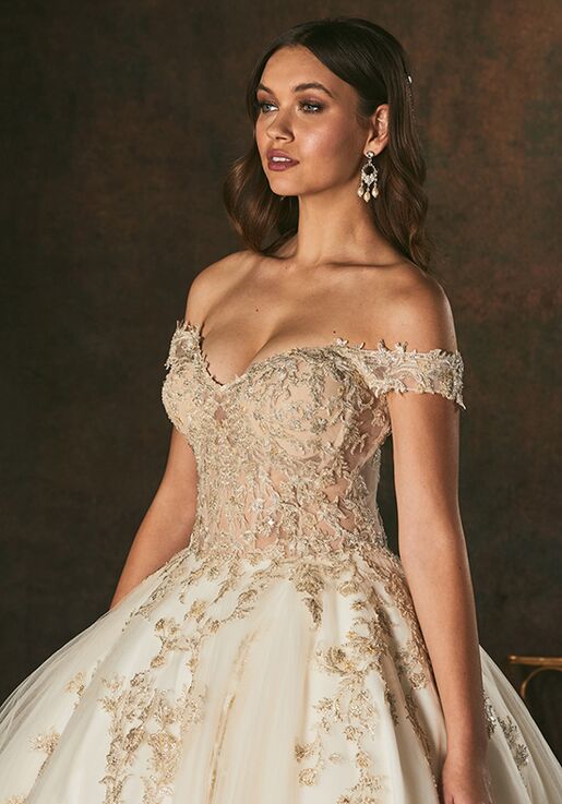 Amaré Couture C160 Elsa Ball Gown Wedding Dress - 2