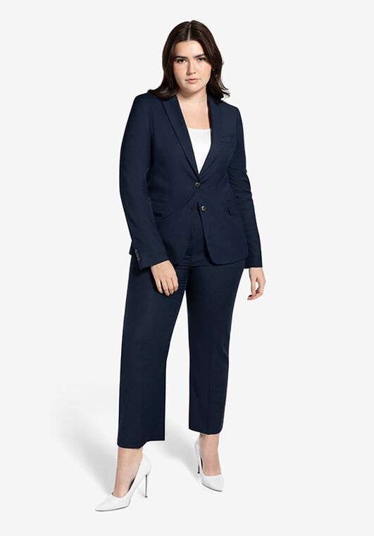 Generation Tux Women's Navy Suit Pantsuits and Separates Wedding Dress - 2