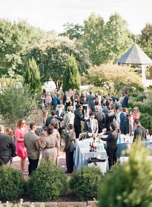 Guests Mingling at Outdoor Cocktail Hour