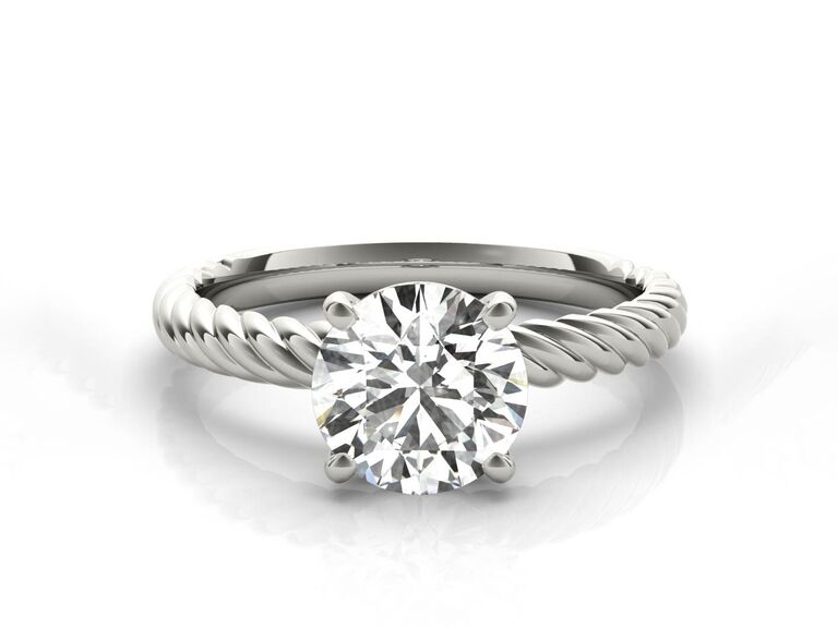 lab grown diamond engagement ring