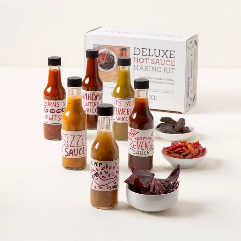 Hot sauce making kit gift idea for husband for Father's Day. 