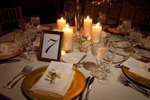 Gold and Ivory Place Settings