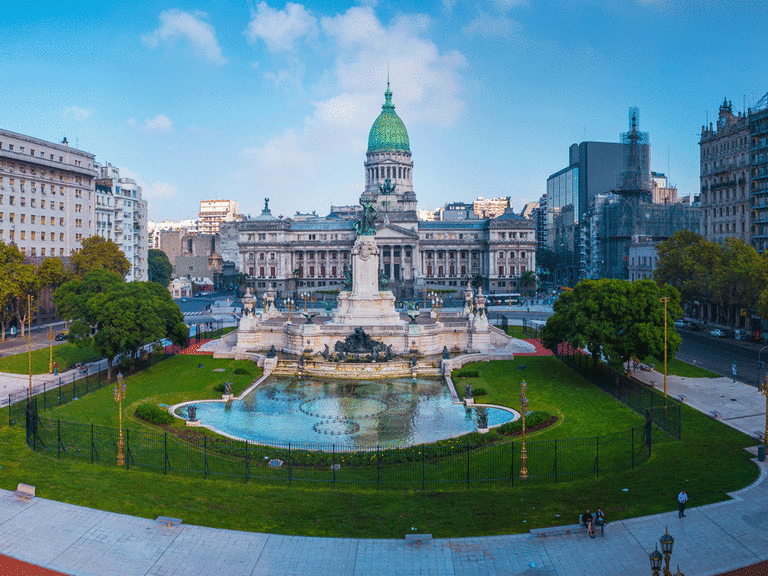 Panorama view of Buenos Aires, Argentina.