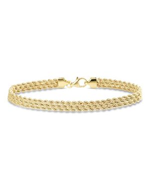 Kay Jewelers Italian Multi Strand Rope Bracelet 14K Yellow Gold 7.5" Wedding Bracelet photo