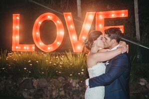 Modern Lighted Love Sign