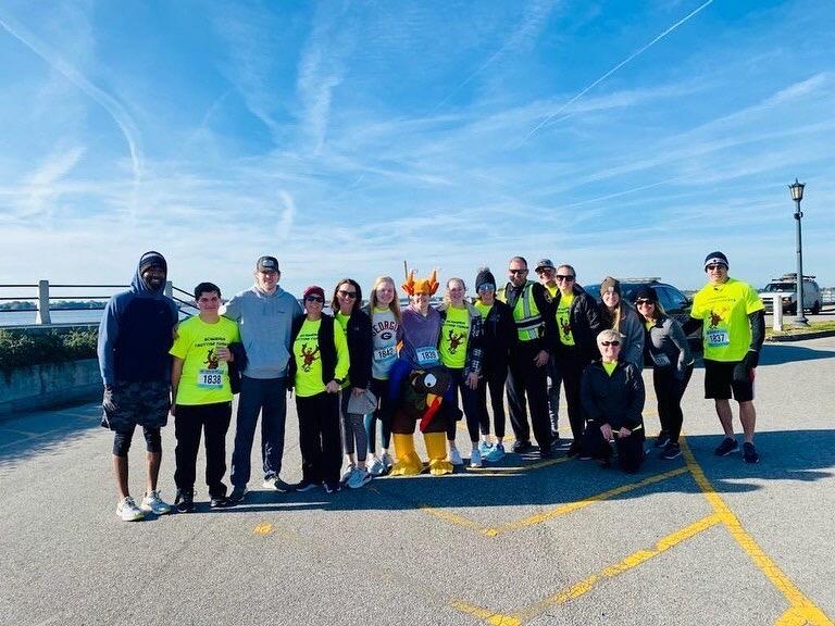First Turkey Day Run together. 