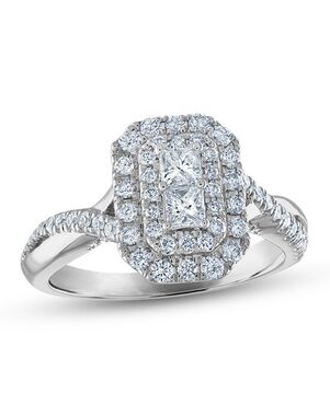 Kay Jewelers Glamorous Princess Cut Engagement Ring