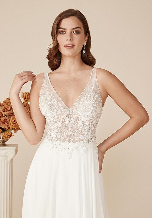 Justin Alexander Demi A-Line Wedding Dress - 3