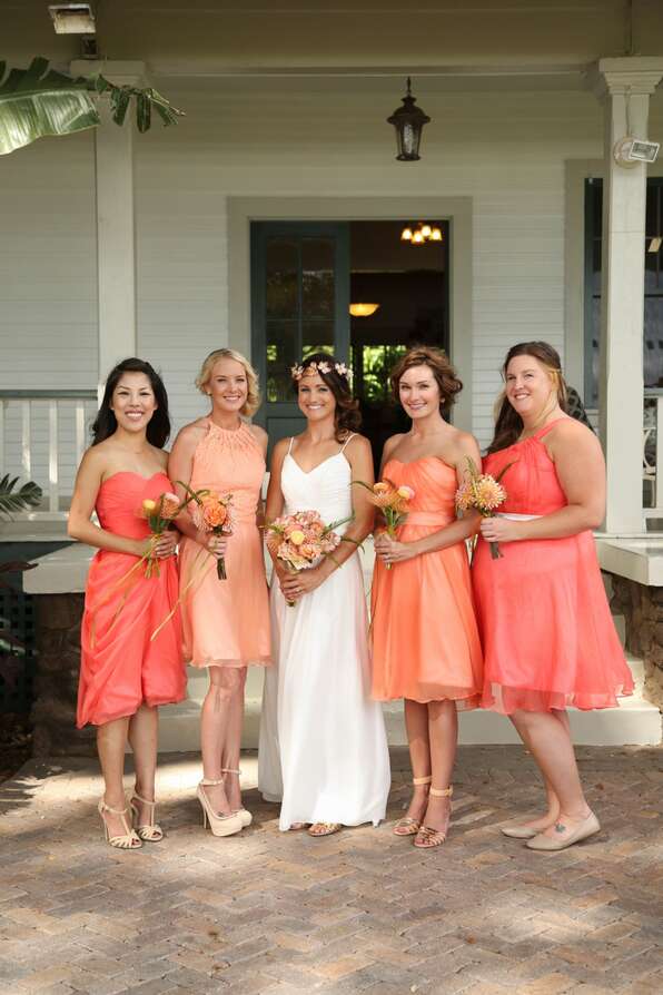 Orange Bridesmaid Dresses