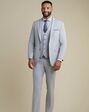 BLACKTIE SAVOY Light Grey Wedding Suit Grey Tuxedo - thumbnail - 3