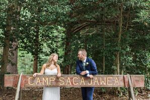 Couple Outside of Camp Sacajewea in Farmingdale, New Jersey