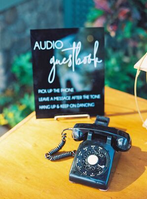 Audio Landline Guest Book to Record Personal Message to the Couple
