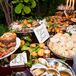 Guests enjoyed sweet treats traditionally served at Greek weddings.