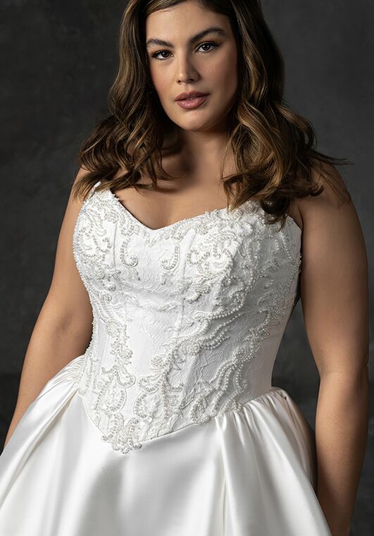 Essense of Australia D4332+ A-Line Wedding Dress - 2