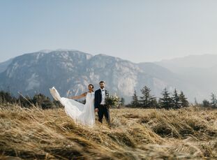 Much of Danica Jayme (29 and an occupational therapist) and Colin Mayer’s (31 and a teacher) relationship blossomed over “hiking, skiing and exploring
