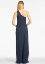 Sachin & Babi Cece Gown - Navy One Shoulder Bridesmaid Dress - thumbnail - 2