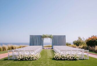 scenic ceremony site and altar
