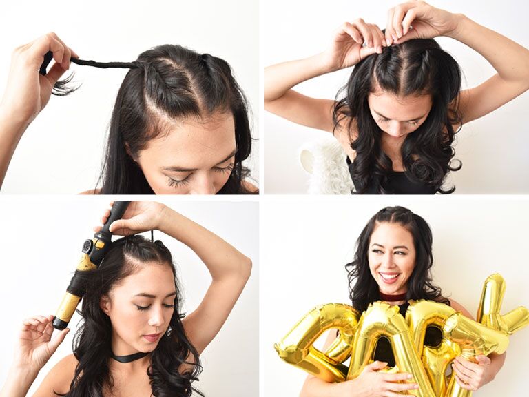 A Quick and Easy Half-Up Hairstyle for the Bachelorette Party