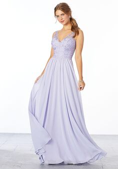 Morilee by Madeline Gardner Bridesmaids 21656 - Morilee by Madeline Gardner Bridesmaids V-Neck Bridesmaid Dress
