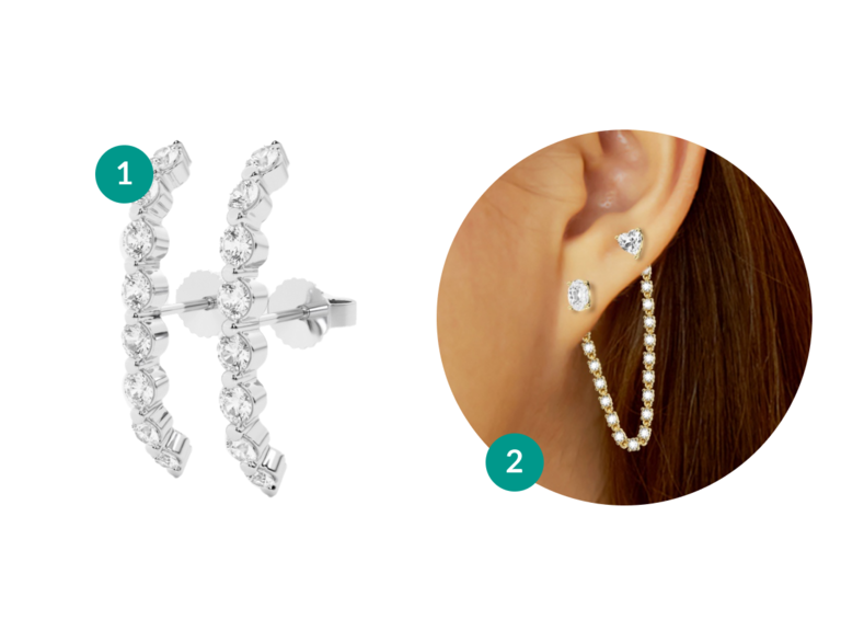 Grown Brilliance earrings