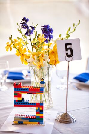 Table Numbers Made of Legos