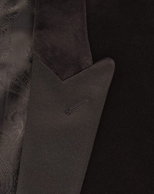 BLACKTIE LIAM Black Velvet Wedding Tuxedo Black Tuxedo - 2