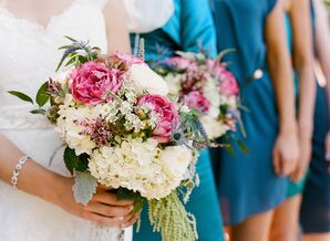 Hydrangea and Garden Rose Bouquet