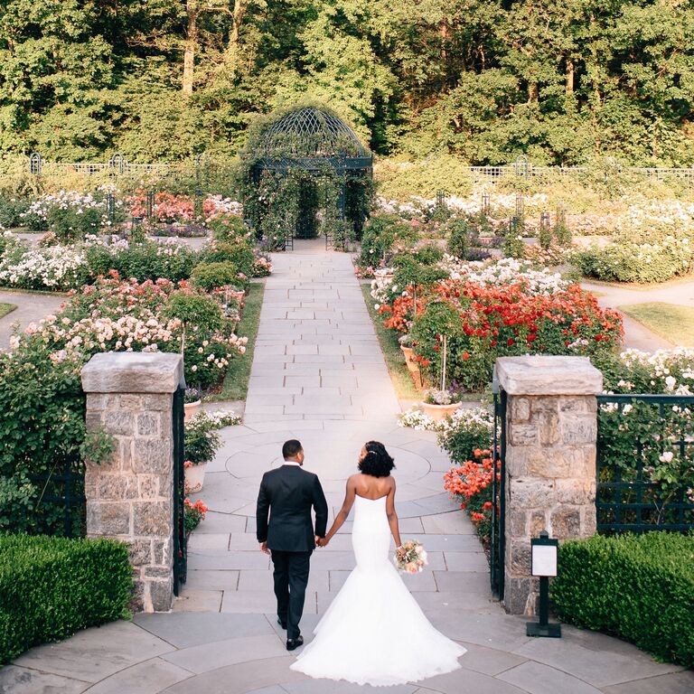 Garden wedding venue in New York, New York.