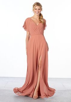 Morilee by Madeline Gardner Bridesmaids 21667 - Morilee by Madeline Gardner Bridesmaids V-Neck Bridesmaid Dress