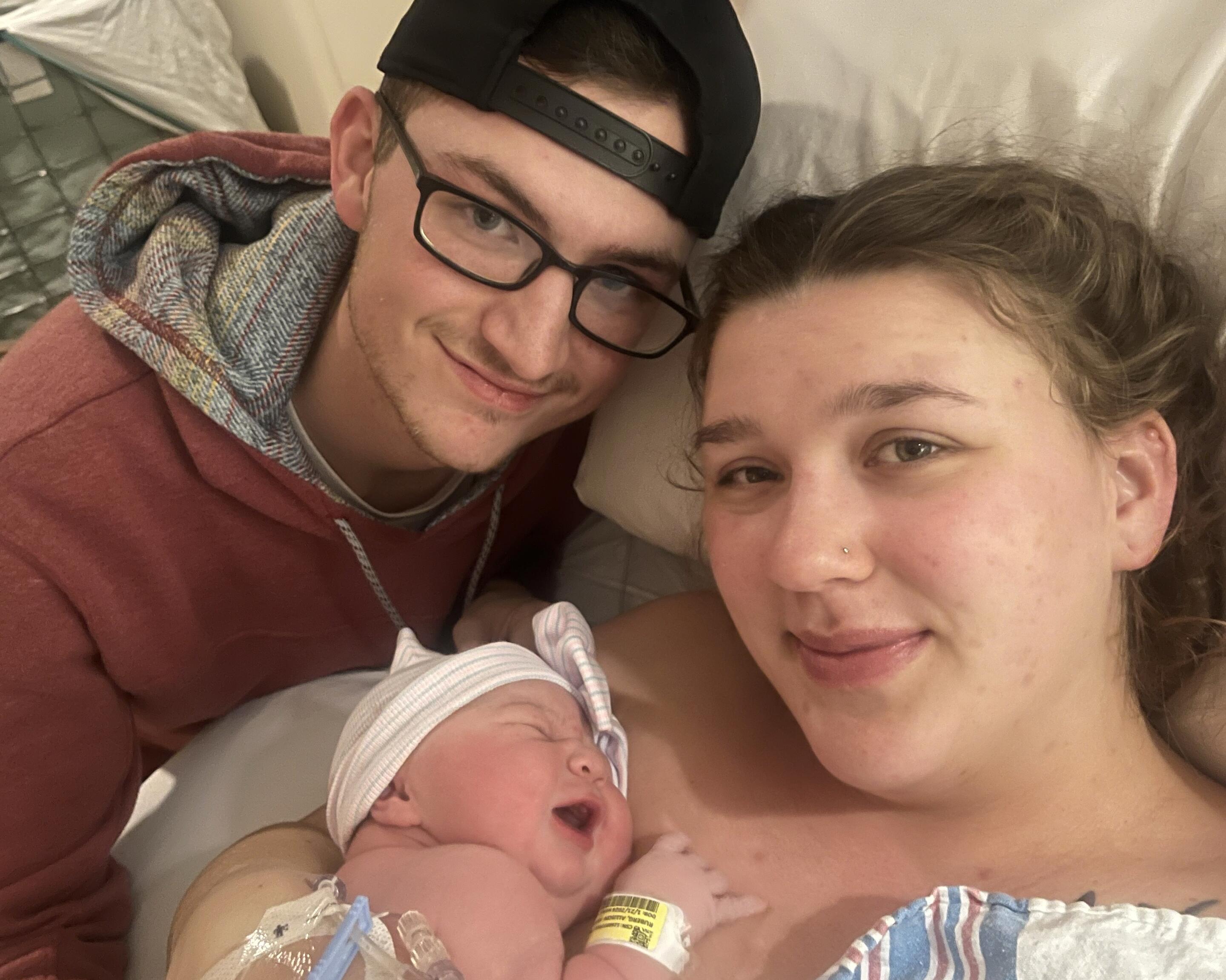 Picture of First Picture as a Family of Three!
