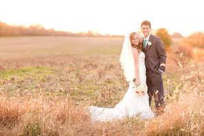Bride and Groom With Natural Backdrop