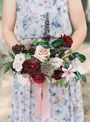 Cream, Blush, Lavender, Burgundy and Berry-Colored Bouquet