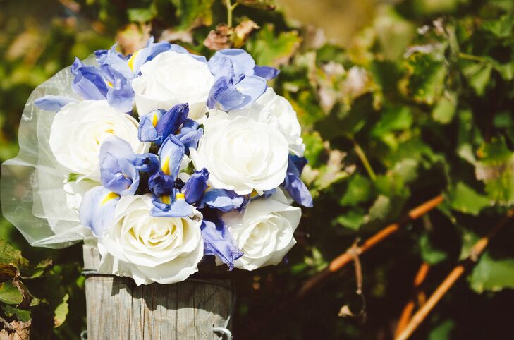 "When discussing flowers with my sister, we thought it would be really great to have Louisiana Blue Irises," says Tracey. "These were some of my mom's favorite flowers and she grew them."