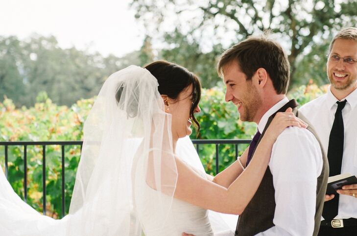"I think the comforting ease of the whole wedding reflected our relationship," says the bride. "The entire day felt so warm and perfect.