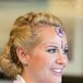 Silver and Purple Face Jewelry