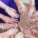 Henna on Bridal Party Hands