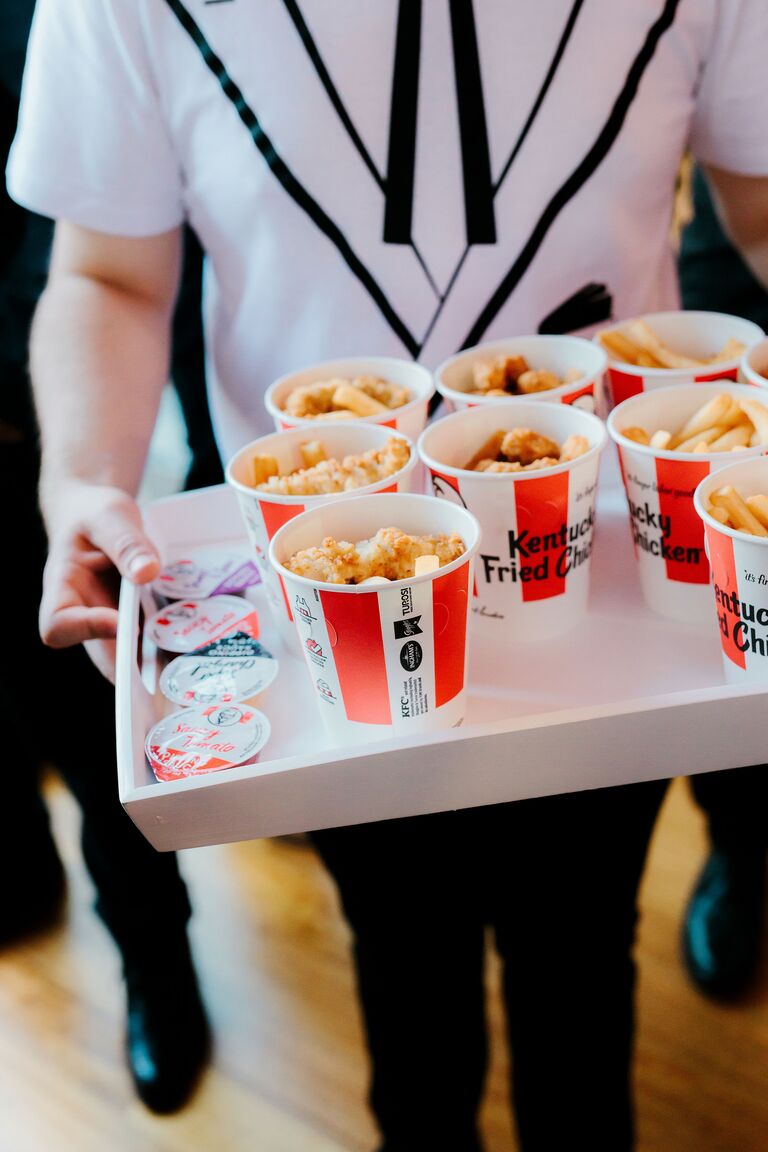 kfc chicken passed at wedding catering 2022 trends