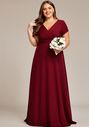 Ever-Pretty ES01730 V-Neck and Plunge Bridesmaid Dress - thumbnail - 2