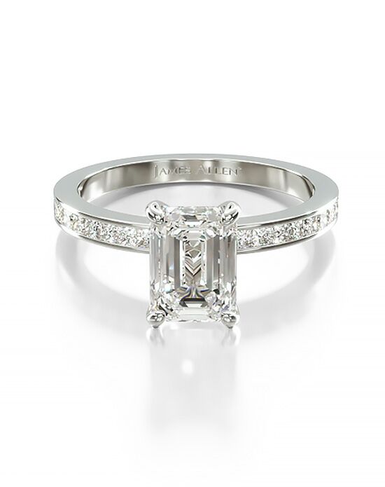 James Allen Emerald Cut Engagement Ring - 1