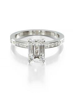 James Allen Emerald Cut Engagement Ring