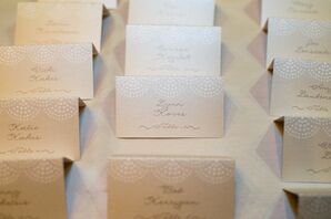 Ivory Colored Escort Cards