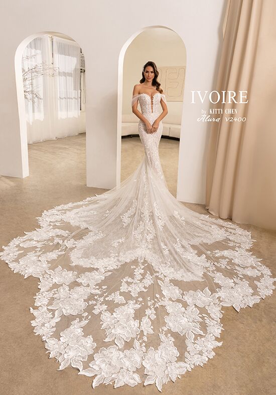 IVOIRE by KITTY CHEN ALURA, V2400 Fit-and-Flare Wedding Dress - 1