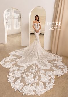 IVOIRE by KITTY CHEN ALURA, V2400 Fit-and-Flare Wedding Dress